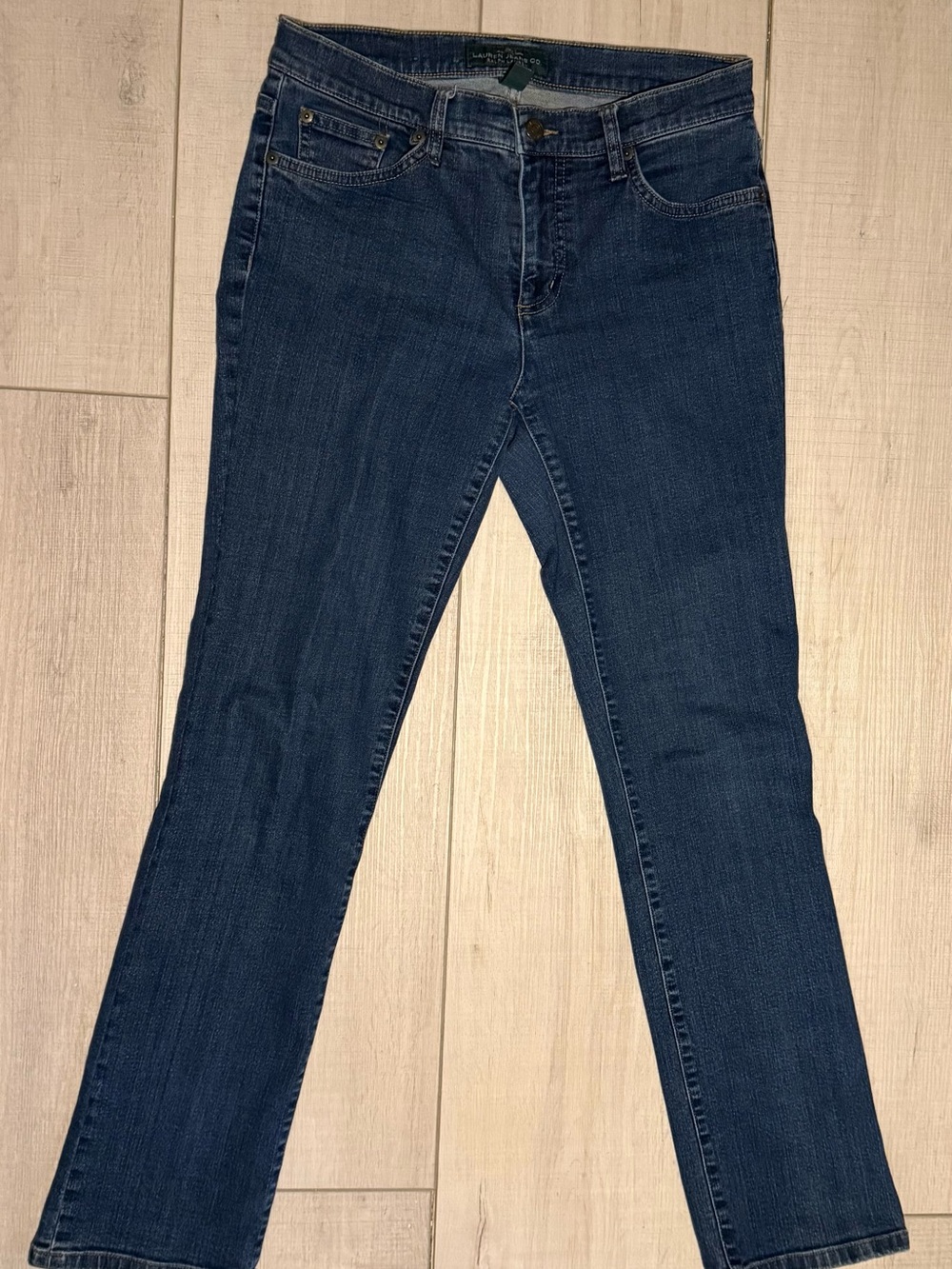 Classic Women's Ralph Lauren Dark Blue Denim Jeans